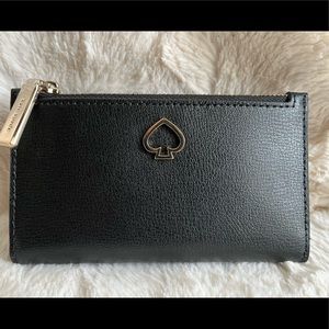 ❤️♠️Kate Spade Adel Black Bi-Fold Wallet Brand New ❤️